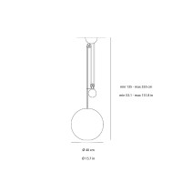 Artemide Aggregato Saliscendi lampada a sospensione sfera large