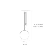 Artemide Aggregato Saliscendi lampada a sospensione sfera large