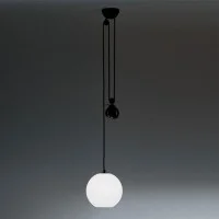 Artemide Aggregato Saliscendi suspension lamp large sphere