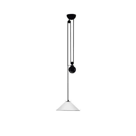 Artemide Aggregato Saliscendi suspension cone small white