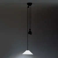 Artemide Aggregato Saliscendi sospensione cono small bianco