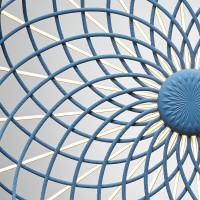 Flos Skynest S Woven Fabric Suspension LED Lamp by Marcel Wanders