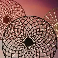 Flos Skynest S Woven Fabric Suspension LED Lamp by Marcel Wanders Flos Skynest S Woven Fabric Suspension LED Lamp by Marcel Wanders