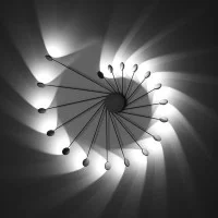 Vivida Helix lampada da soffitto parete led