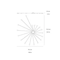 Vivida Helix lampada da soffitto parete led