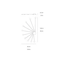 Vivid Helix 10 led wall ceiling lamp
