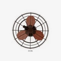 Faro Keiki S ventilatore soffitto e parete 3 velocità