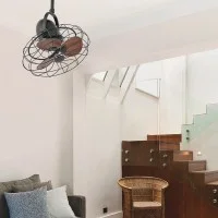 Faro Keiki S ventilatore soffitto e parete 3 velocità