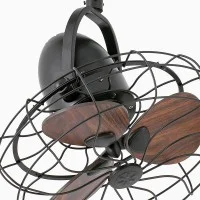 Faro Keiki S ventilatore soffitto e parete 3 velocità