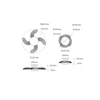 Mantra Aloha ventilatore da soffitto led
