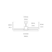 Faro Andros ventilatore da soffitto