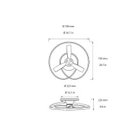 Mantra Ocean plafoniera ventilatore led
