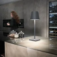 Zafferano Poldina L Desk lampada a batteria led