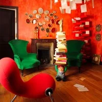 Kartell Attila decorative stool and side table
