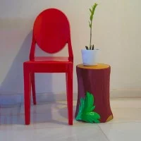 Kartell Saint-Esprit decorative stool and side table