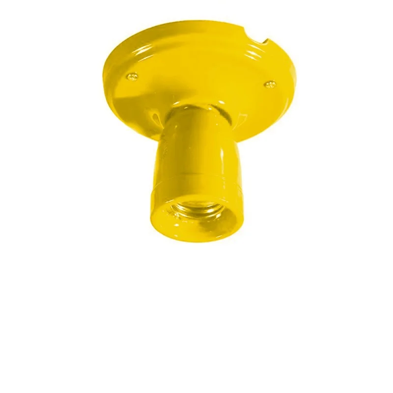 Lampada in ceramica Gialla con portalampada E27 Lampada in ceramica Gialla con portalampada E27