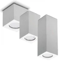 Molveno Lighting Neos Small Faretto da Soffitto Quadrato Gesso