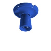 Lampada in ceramica Blu con portalampada E27