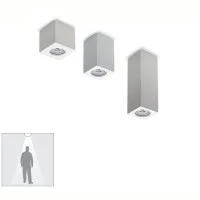 Molveno Lighting Neos Small Faretto da Soffitto Quadrato Gesso