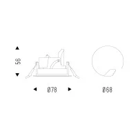 Esse-ci Make R Mini recessed led spotlight Esse-ci Make R Mini recessed led spotlight