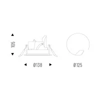Esse-ci Make R Small recessed led spotlight