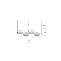 Oluce Berlin led suspension lamp