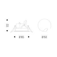 Esse-ci Make R Medium recessed led spotlight Esse-ci Make R Medium recessed led spotlight