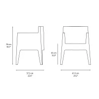 Driade Toy decorative armchair 4 pcs.