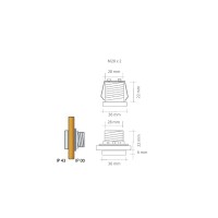 QLT Metal Recessed Led RGB 3,6W 36mm