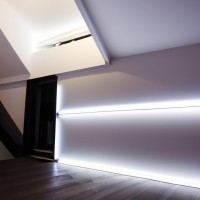 Marino Cristal Profilo ad Appoggio bianco con Molle 2 Metri Per Strisce LED
