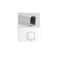 Marino Cristal Profilo ad Appoggio bianco 2 Metri Per Strisce LED