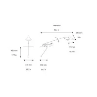 DCW Mantis BS2 lampada da parete