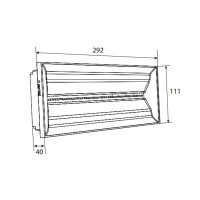 Plafoniera led uscita emergenza freccia sinistra cooper 150lm