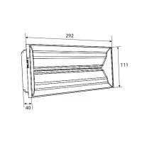 Ceiling led emergency exit down arrow cooper 150lm 11w knows