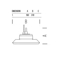 Bot Lighting Proiettore HIGH BAY LED 150W IP65 Bot Lighting Proiettore HIGH BAY LED 150W IP65