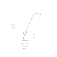 DCW Mantis BS8 L lampada da terra