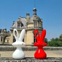 Slide Design Cosmo Bunny scultura decorativa