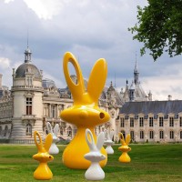 Slide Design Cosmo Bunny decorative sculpture