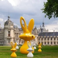 Slide Design Cosmo Bunny decorative sculpture