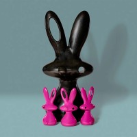 Slide Design Cosmo Bunny scultura decorativa