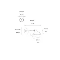 DCW Mantis BS5 applique da parete
