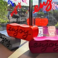 Slide Design Enjoy decorative bench