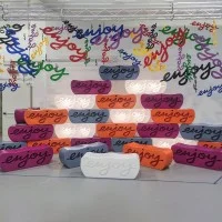 Slide Design Enjoy decorative bench