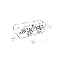 Slide Design Enjoy decorative bench