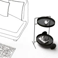 Minottiitalia Atollo service cart table