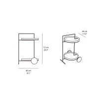 Minottiitalia Atollo service cart table