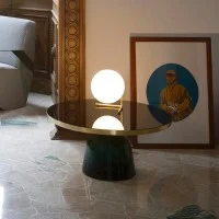 Flos IC T2 lampada da tavolo ottone