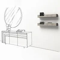 Minottiitalia Concrete shelf
