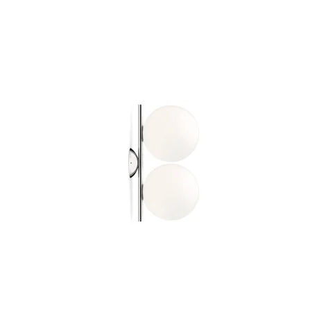 Flos IC C/W1 Double Applique Wall or Ceiling Lamp