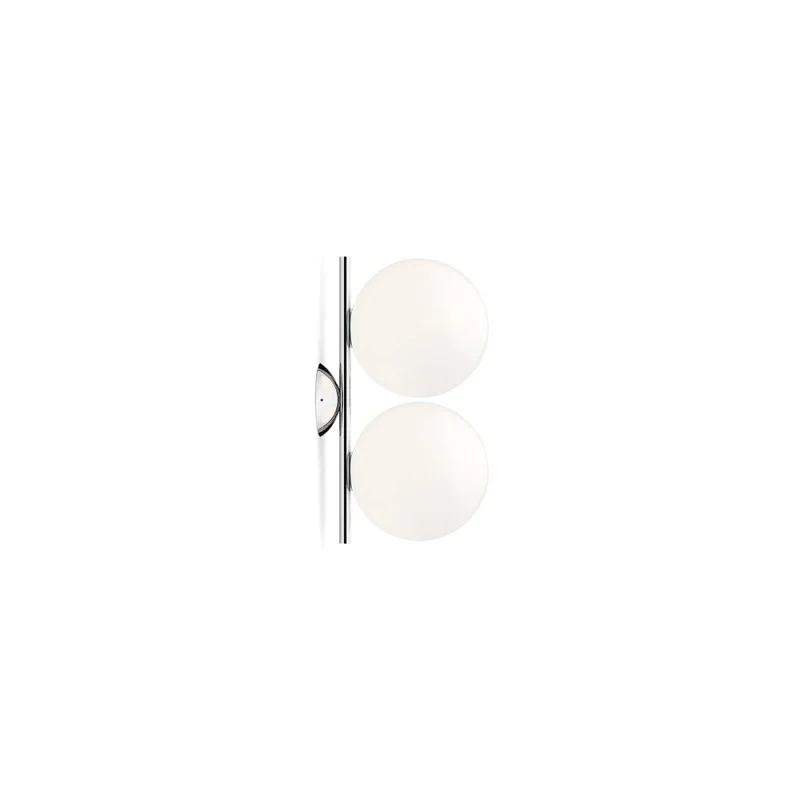 Flos IC C/W1 Double Applique Wall or Ceiling Lamp